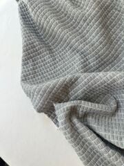 Gri minik kare desenli penye kapitone 190x340cm