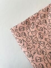 Kedi desenli şardonsuz iki iplik(iğne kırıkları vardır)