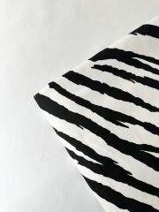 Zebra desenli likrasız kot
