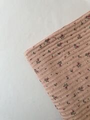 Çıtır çiçek desenli fitilli triko