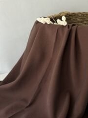 Kahverengi tensel kupra kumaş eni 150cm