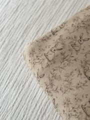 Tavşan bahçesi çift kat müslin kumaş