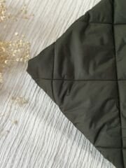 haki rengi baklava desenli kapitone  140x150cm