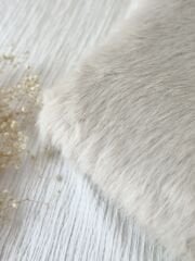 Krem rengi ithal uzun tüylü peluş 164x65cm